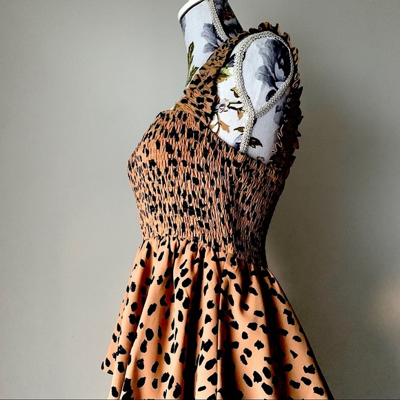 TUSSAH Women’s Sharni Animal Print Midi Dress Size 10 - Picture 6 of 15